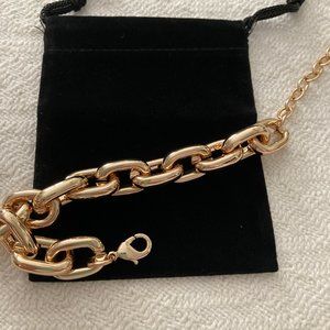 Dannijo heavy gold link bracelet